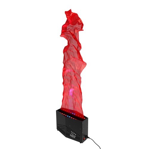 24 × LED Flame Table Lamp Realistic Fire Effect Black Decorative Light