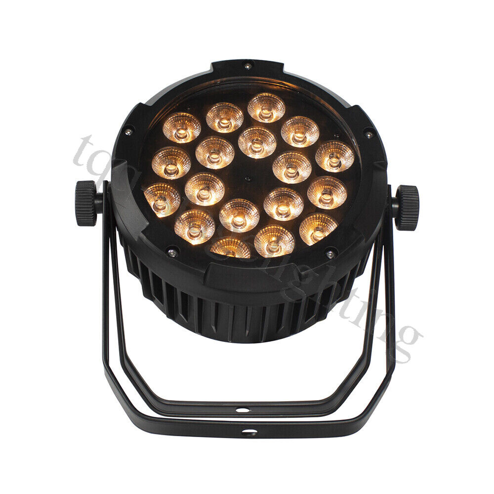 4X IP67 Waterproof LED Par Light 18x18W RGBWA+UV Outdoor Stage Lights DJ Party