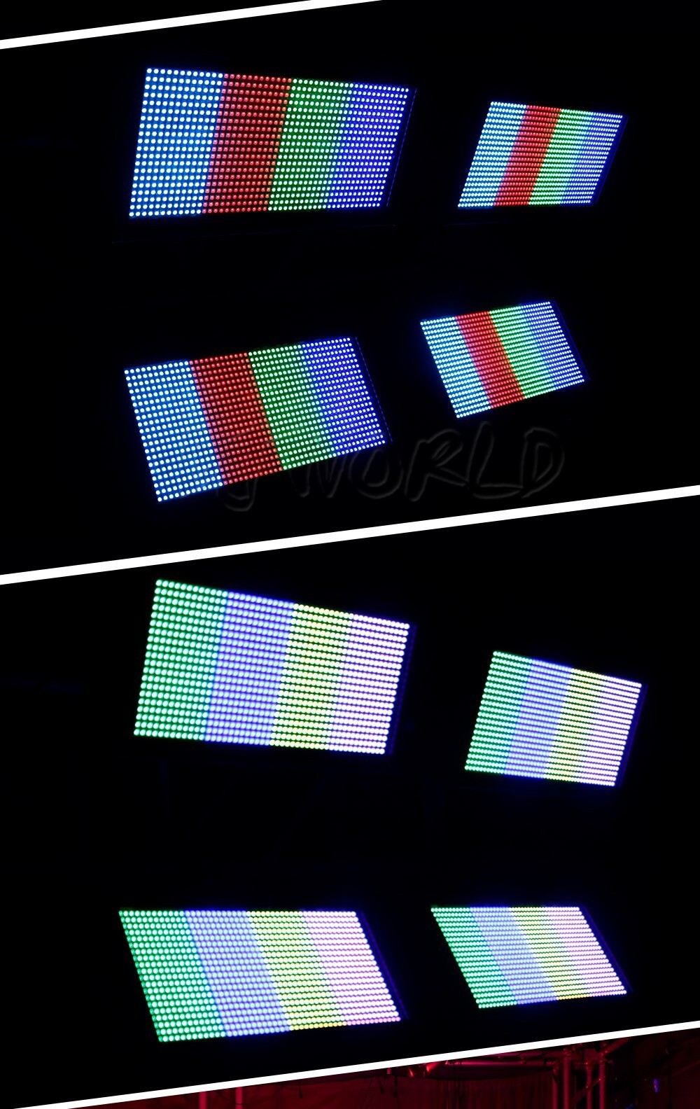 SHEHDS 200W RGB LED Wall Wash Light Strobe Stage Light DMX Party Light DJ Show