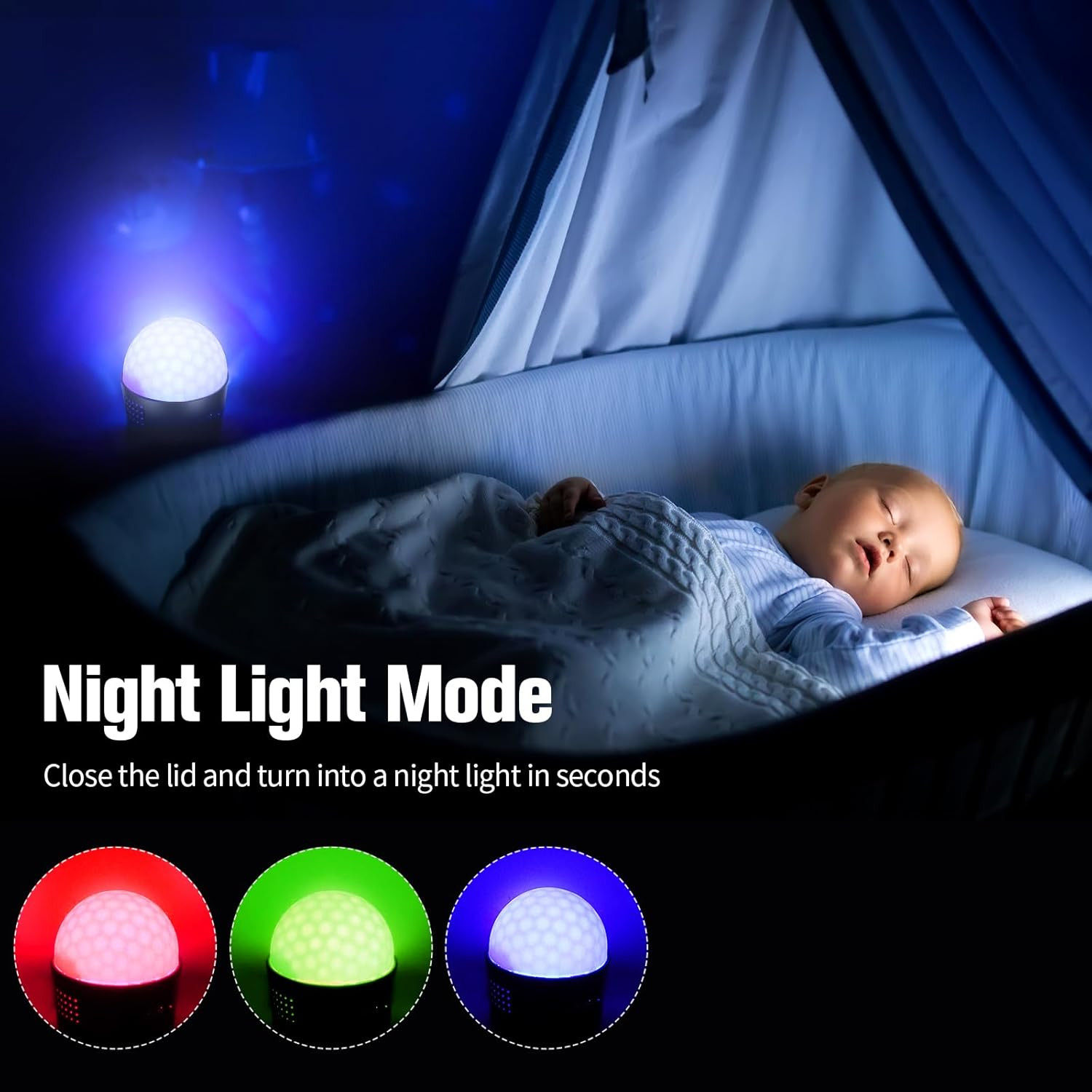Mini Disco Ball Light,Rechargeable Party Lights,Sound Activated Strobe DJ Light,