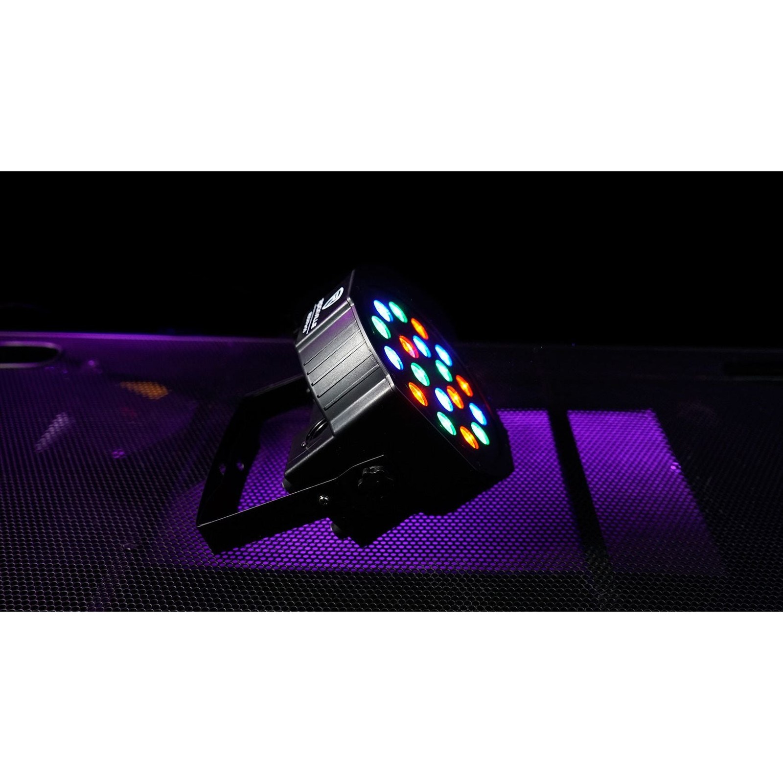 (10) Rockville RockPAR50 LED RGB Compact Par Can DJ/Club DMX Wash Lights+Cables