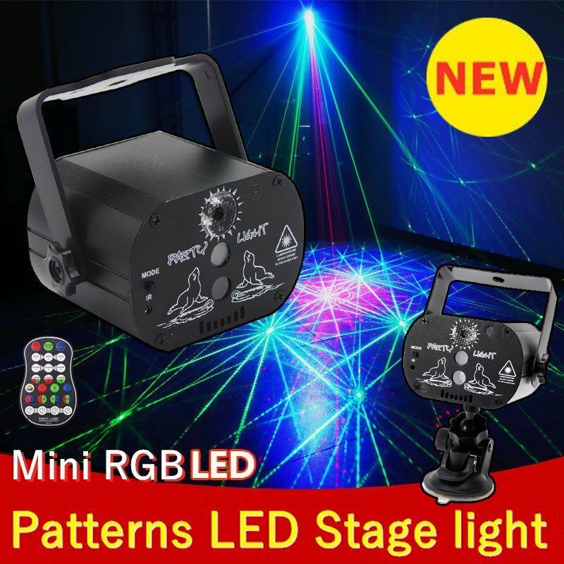 1024Pattern DJ Party Stage Light Laser Projector LED RGB KTV Show Lighting Party