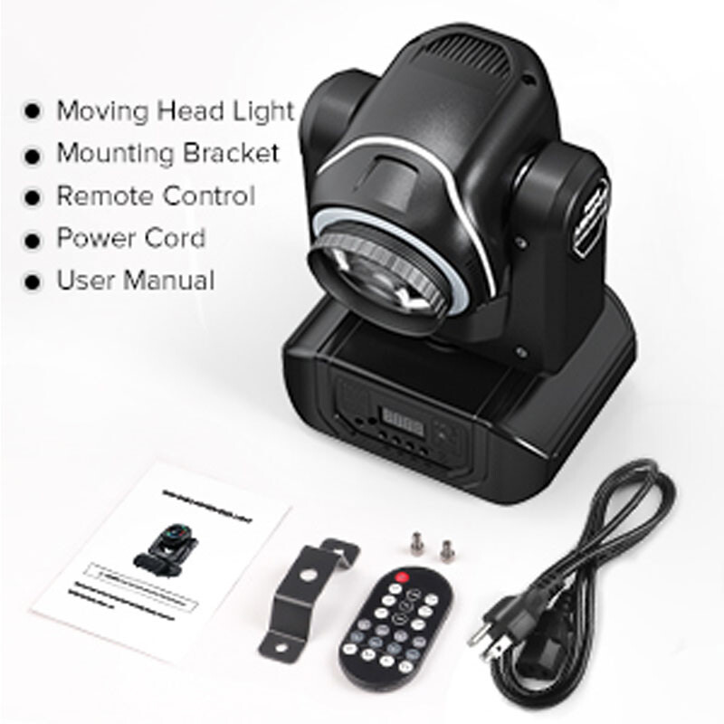 150W LED Moving Head Lights 18Prism RGBW Gobo Beam Stage Spot Light DJ Disco DMX