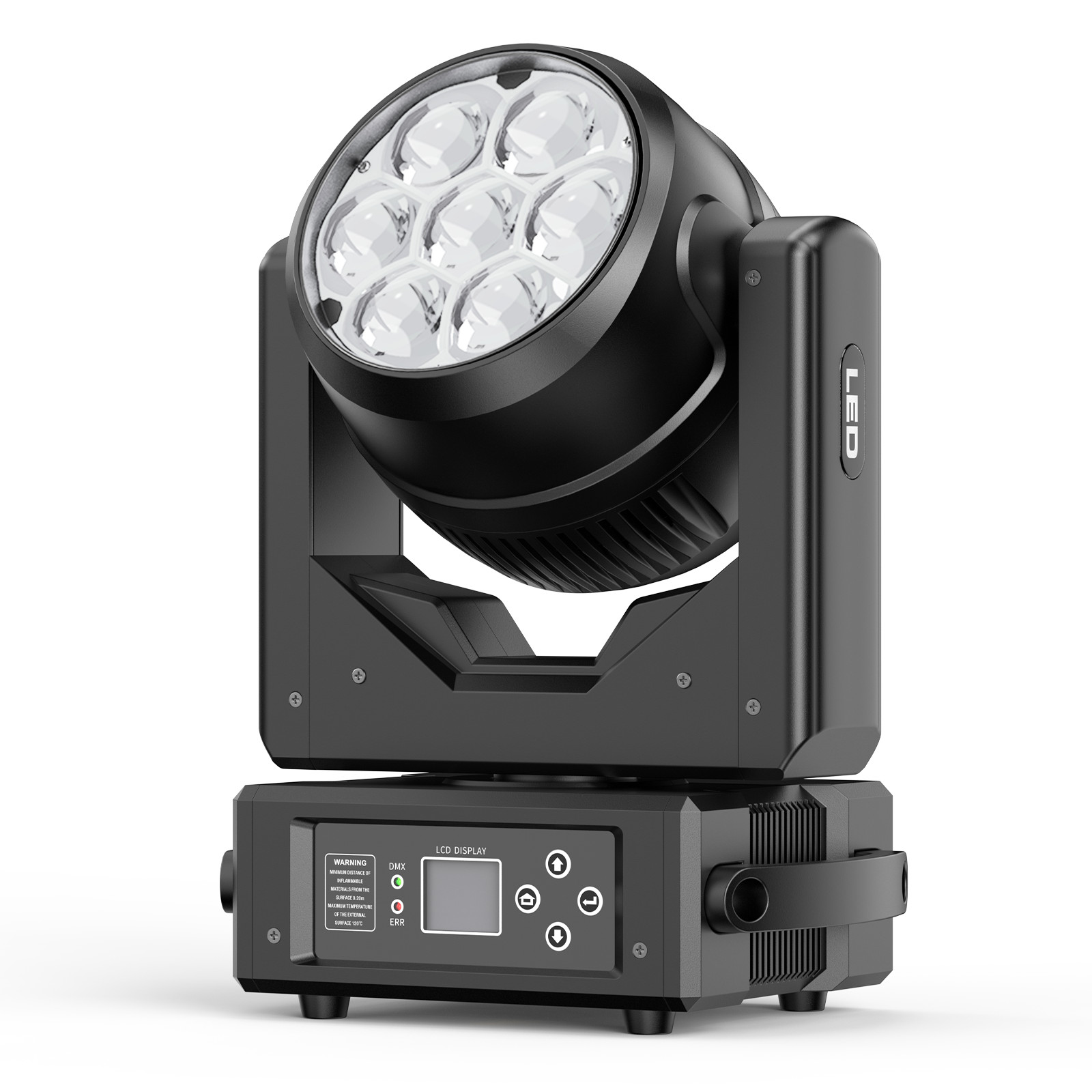 250W 7 LED RGBW Bee Eye Beam+WASH Zoom Moving Head DJ Light DMX Stage Lighting