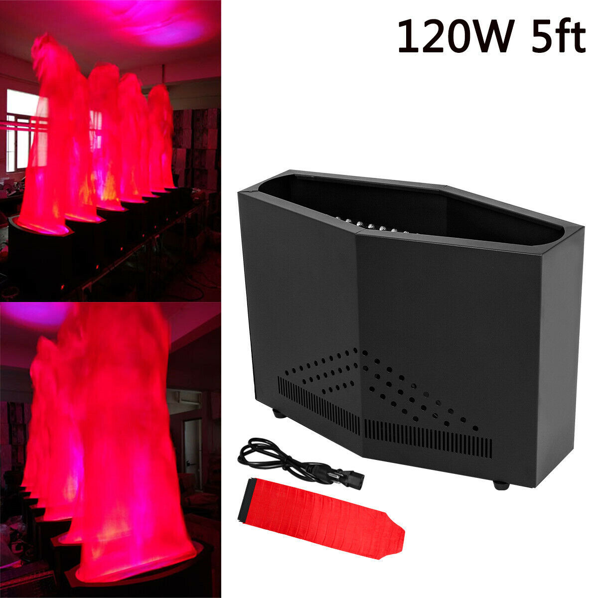 36 LED Artificial Fire Lamp Fake Flame Effect Light for Stage Halloween DJ Party