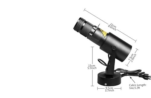 15W White LED Pin Spot Light, Manual Focus, Adjustable 4 Apertures