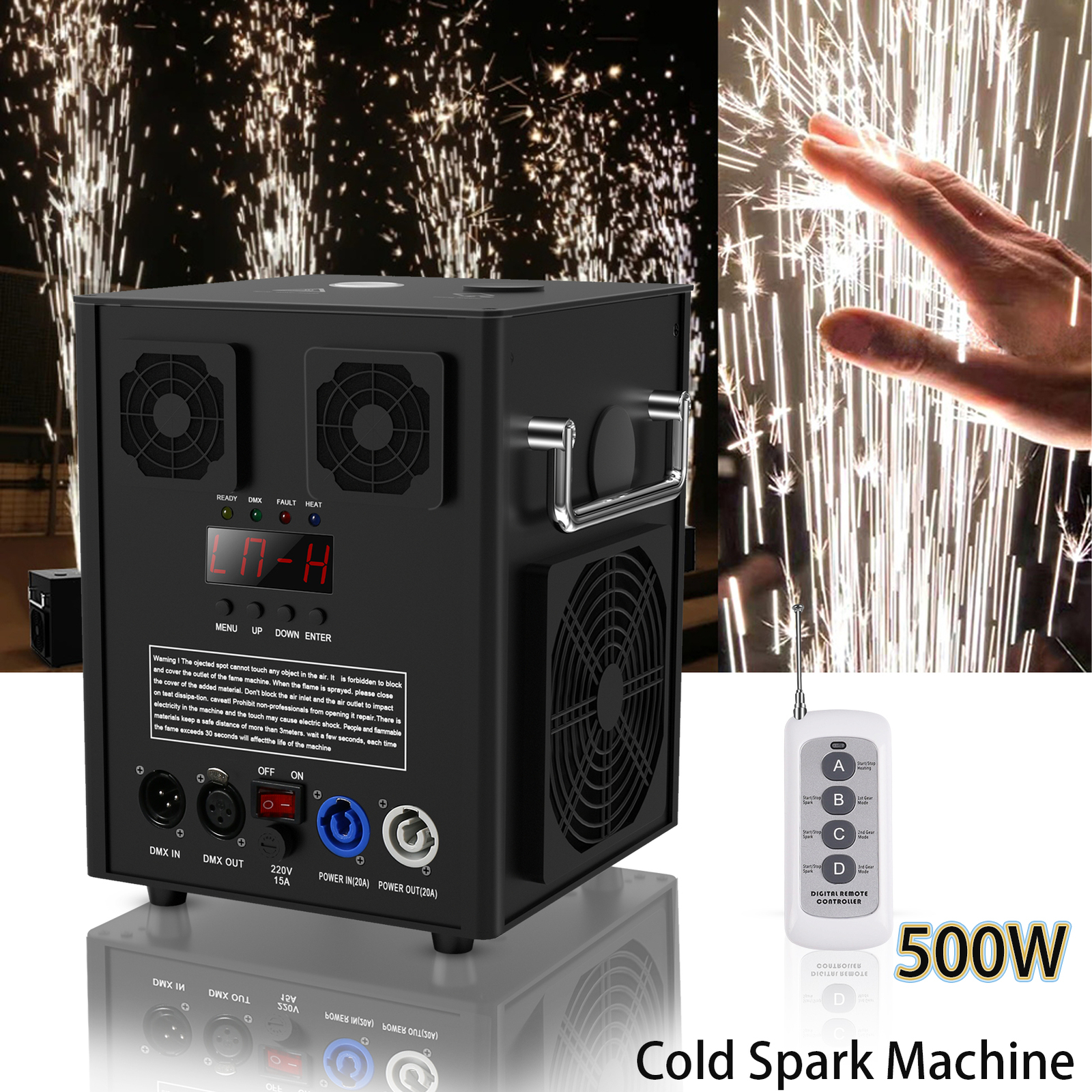 Cold Sparkler Machine 530W Spark Firework Machine DJ Disco Stage Effect Machine