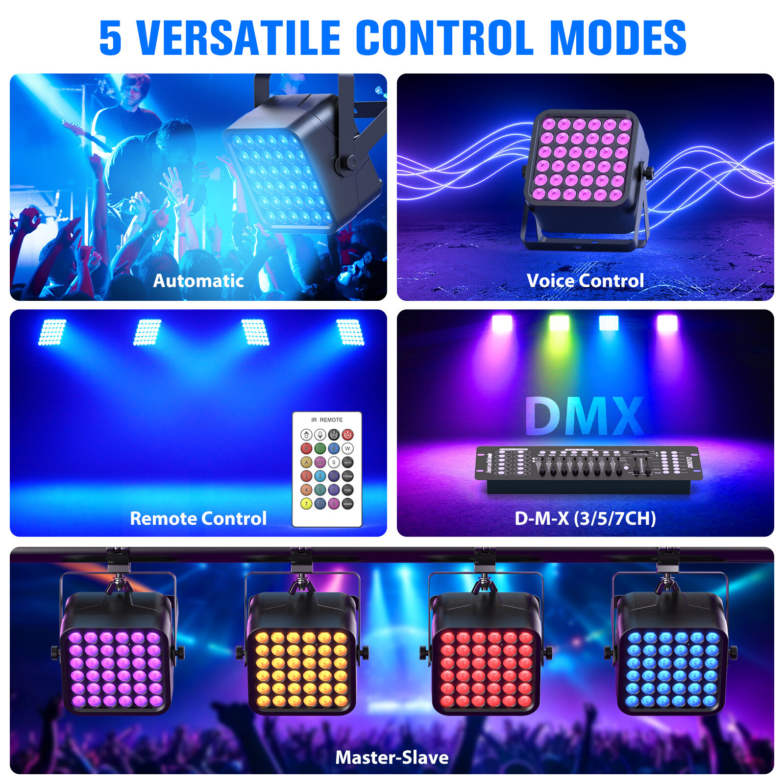 Par Light 36LED Stage Light Party Performance Effect Light with Remote Control