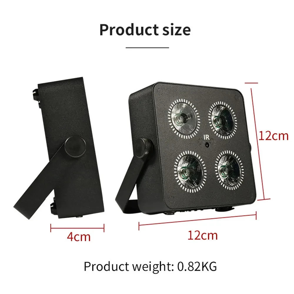10/case recharge wash par IR4 X18w 6IN1 wireless battery app Wifi par uplight