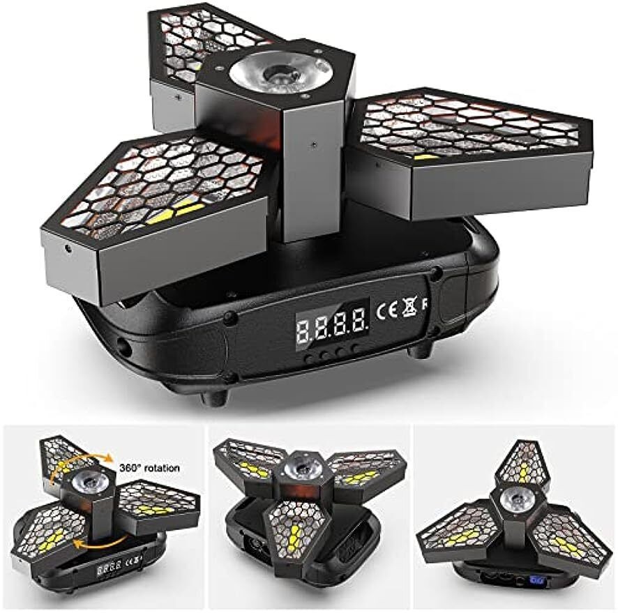 LED DJ Light Retro Stage Light, 200W COB Golden Stage Lighting Indoor for Party