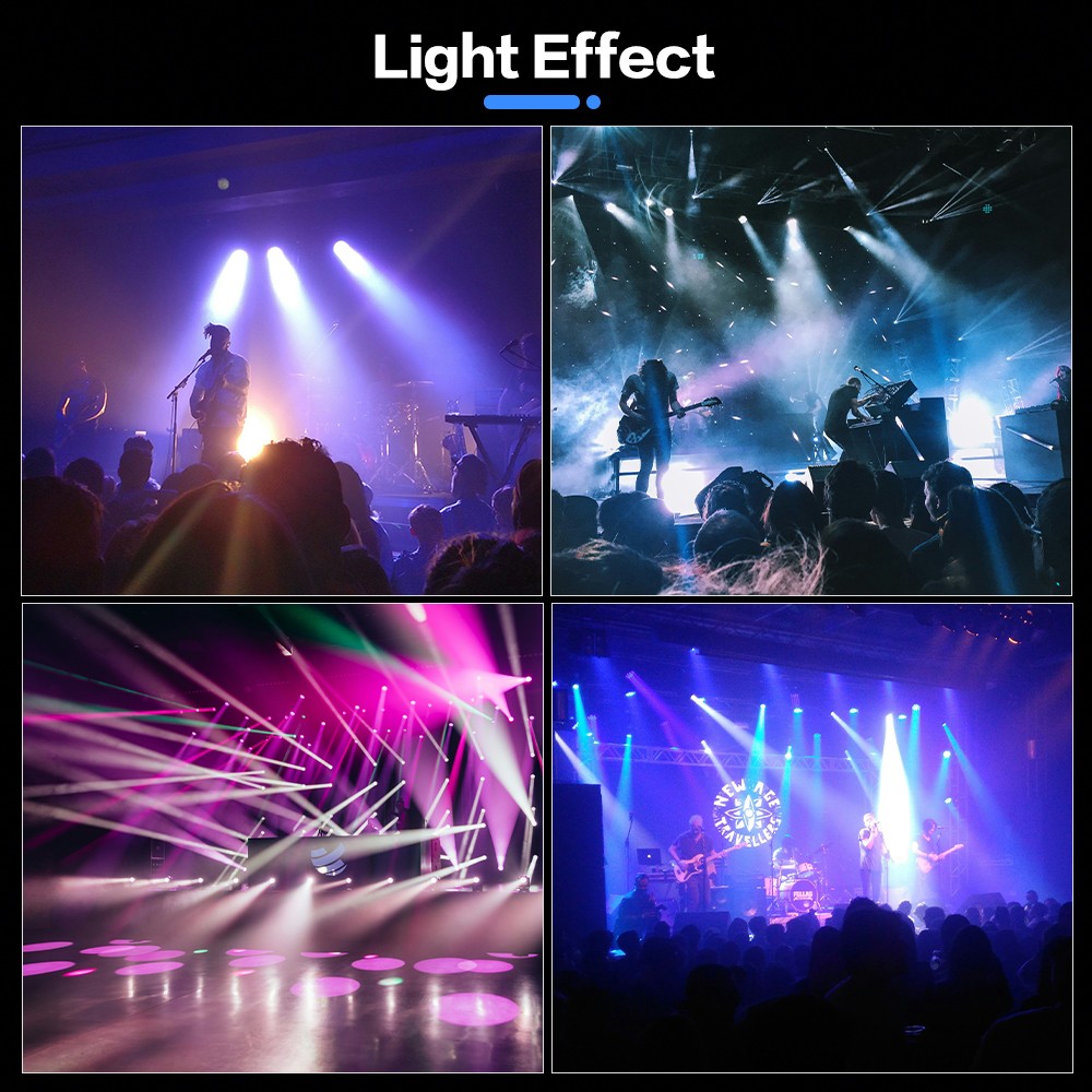2X 7R 230 Mini Beam Moving Head Light Stage Lighting DMX512 Disco Party w/Case