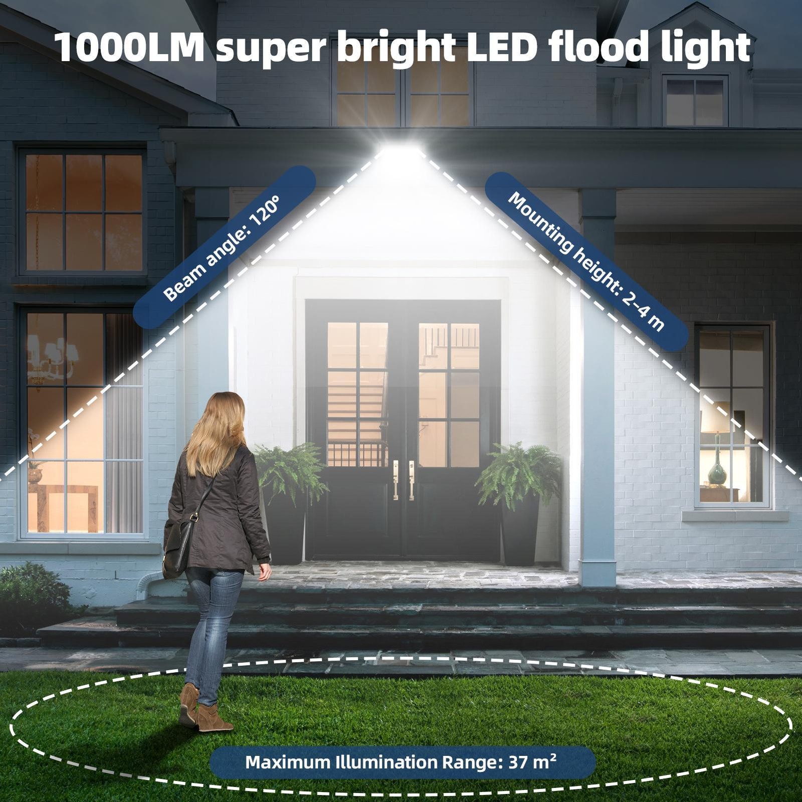 10-500W Watt Led Flood Light Outdoor Security Garden Yard Spotlight Lamp 110V