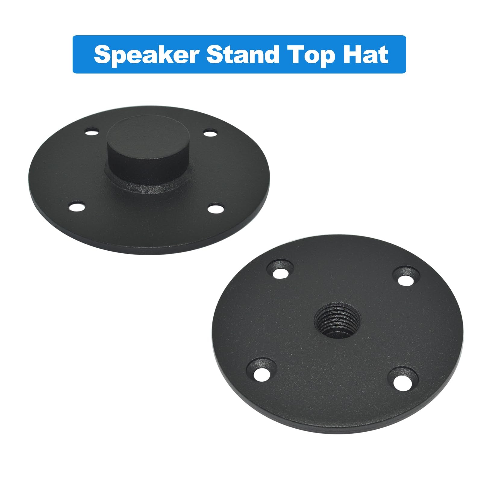Speaker Stand Adapter with M20, 4.13″x1″, All Metal, 2 Packs