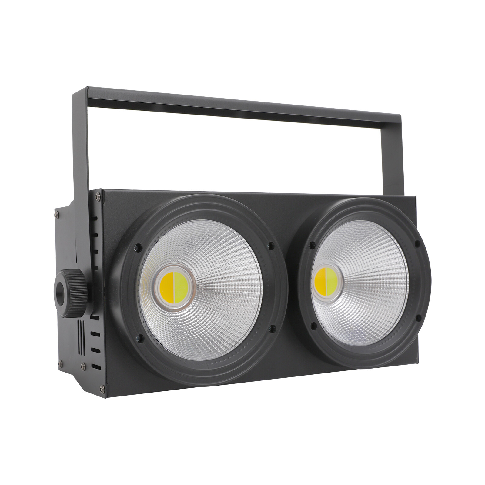 1PC 200W COB LED Par Light DMX Stage DJ Audience Blinder Light Warm +Cool White