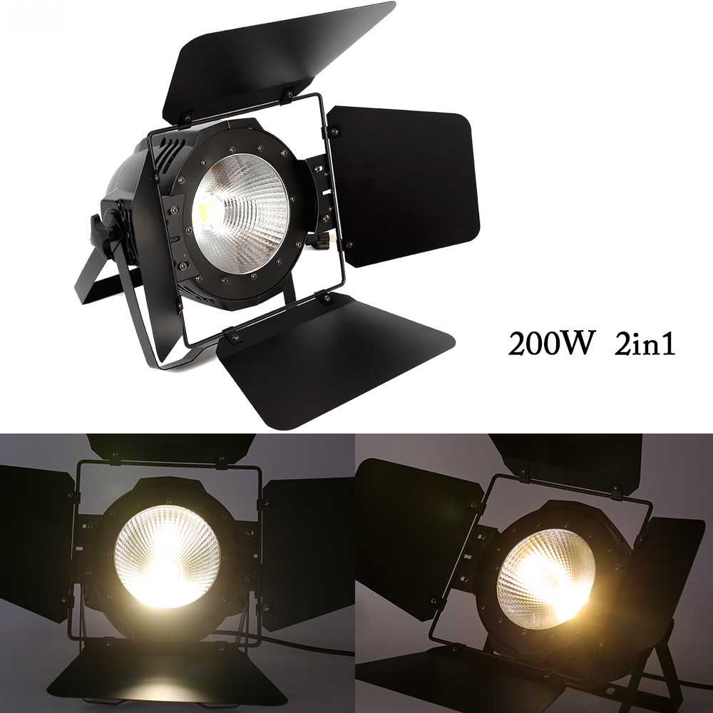 200W COB LED Stage Par Light – Warm & Cool White DMX Control for Events