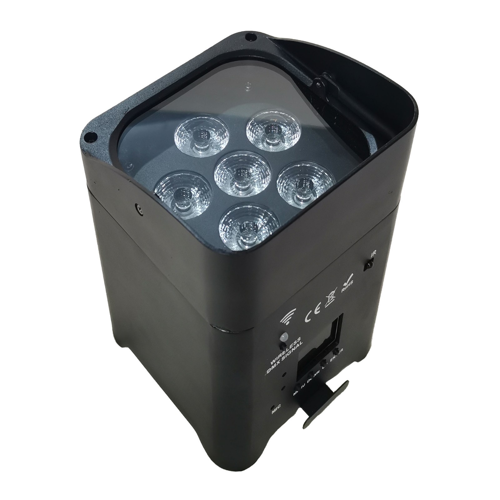 6x18W RGBWAUV 6 in 1 Wireless DMX Battery Power Wifi Led Par Light 1pc Pack