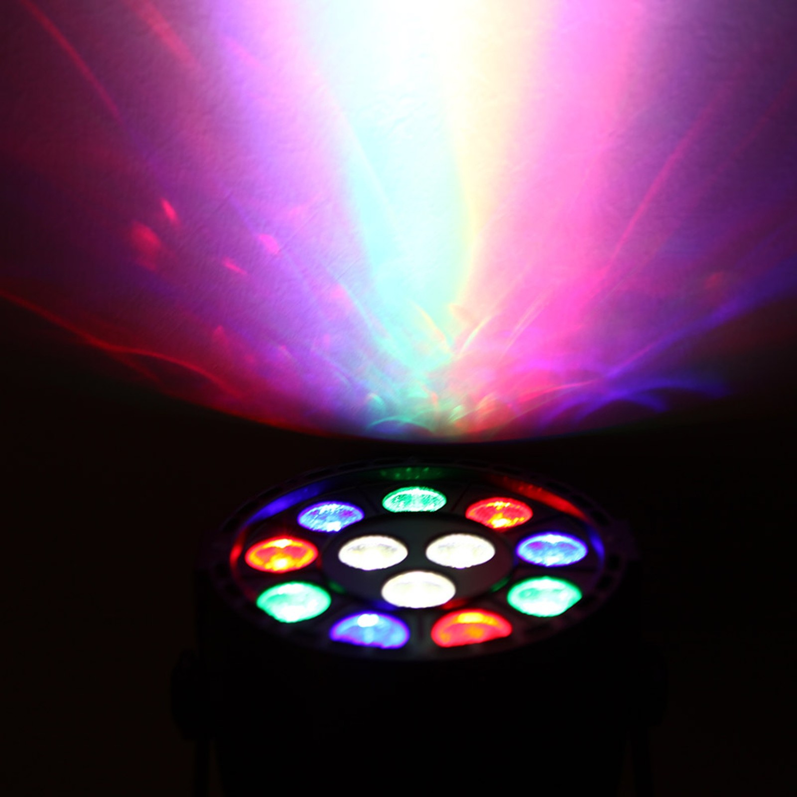 Lixada 30W RGBW DMX PAR Light 8-Channel Stage Disco Strobe AC90-240V V1