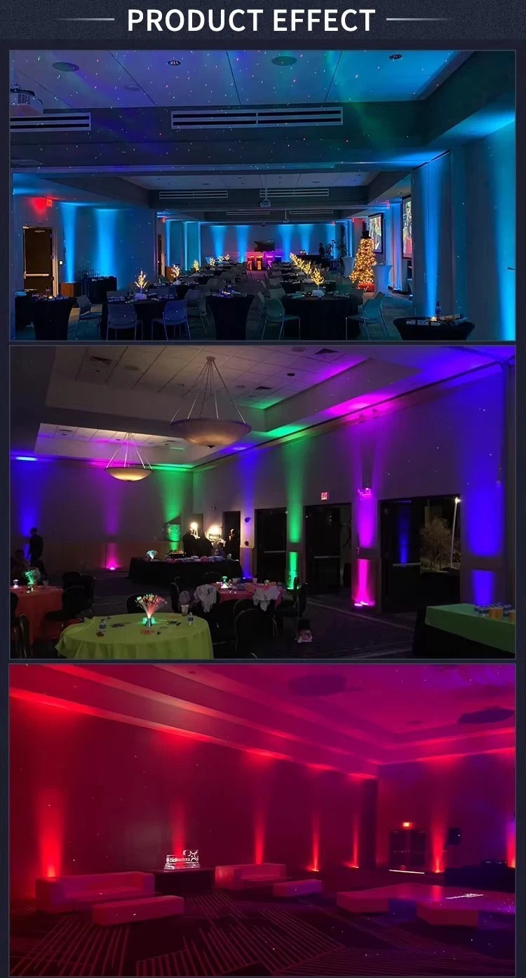 8/bags /4x18w RGBWAUV Wireless Dmx Mini LED Uplight 5000mAh Battery DJ Stage Par