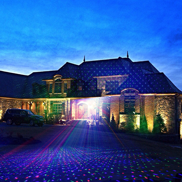 Red Green Blue Full color Waterproof Outdoor Christmas Laser Light Projector DJ