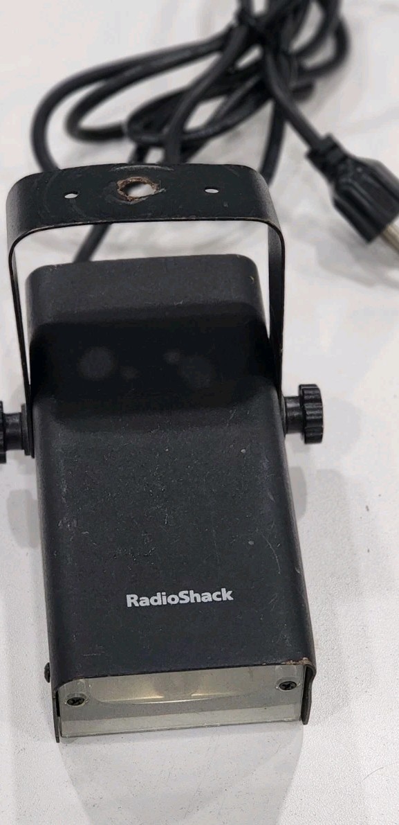 Radio Shack 42-3048A Mini Strobe Light w/ Adjustable Speed Black Tested Works