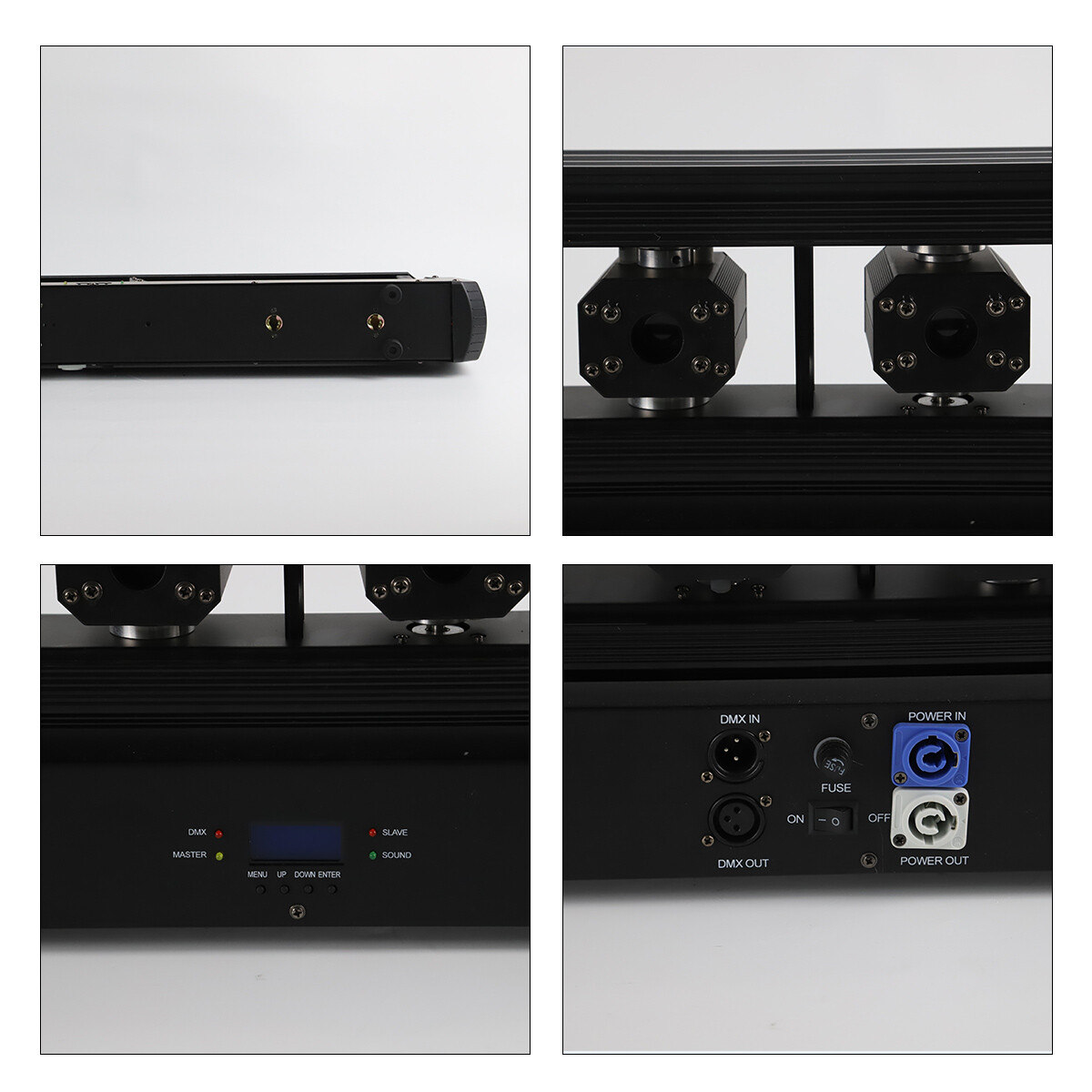 2pcs 6 Heads Eyes DMX RGB Full Color Moving Head Laser Light for Bar Djs Stage