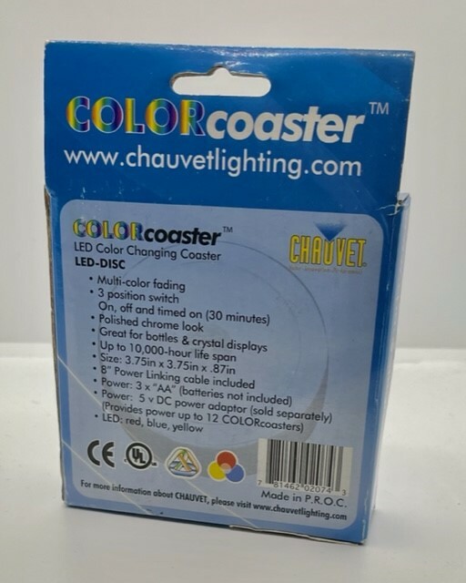 CHAUVET COLOR COASTER LED COLOR CHANGING LIGHT BRAND NEW IN BOX