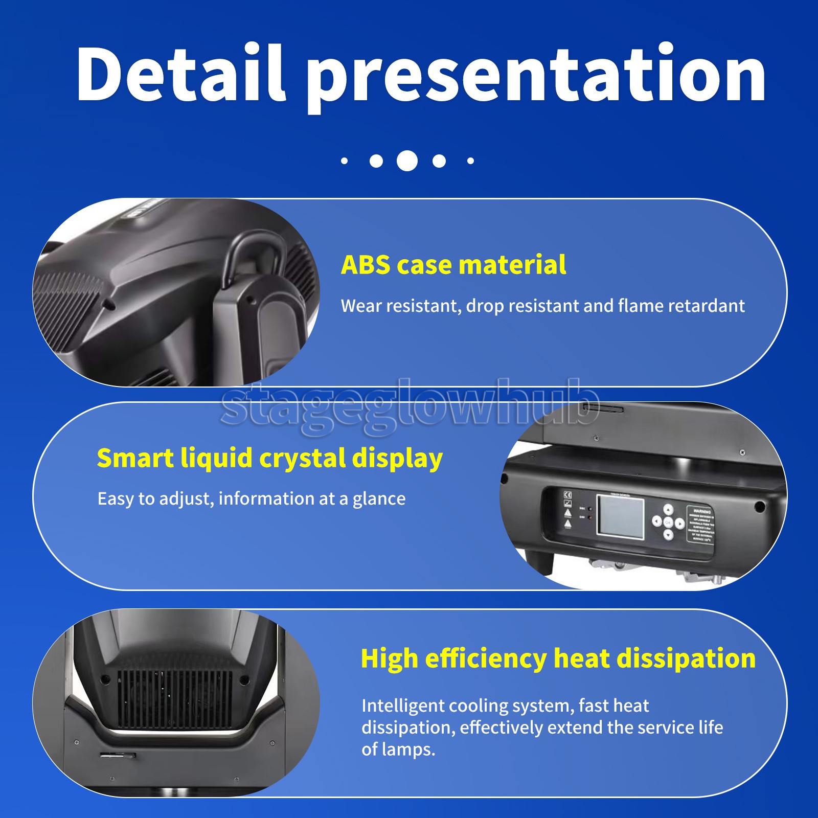 PAIDUN 1400W Super Bright Profile Moving Head Cutting Beam Light CMY CTO Wedding