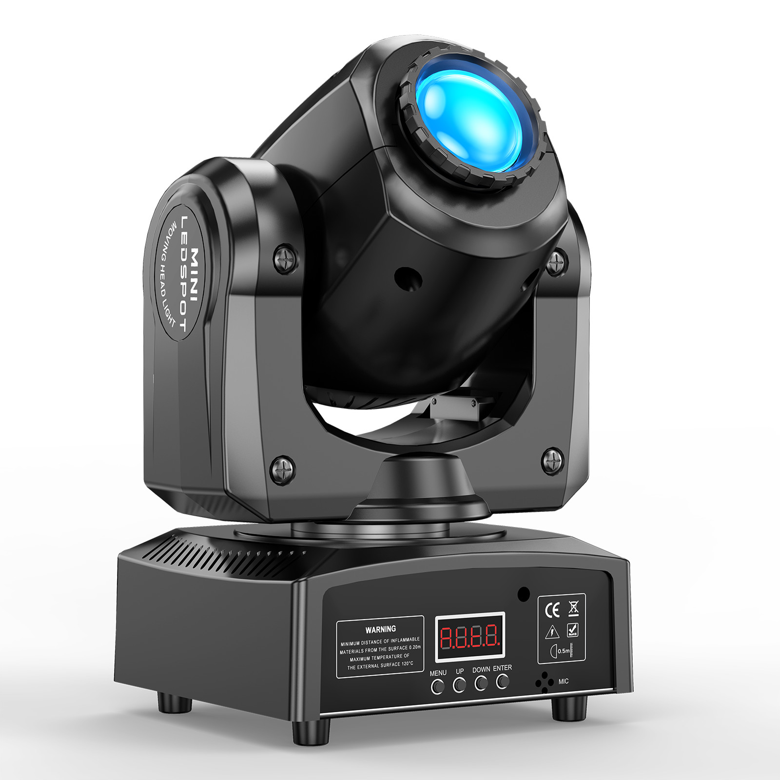 120W LED Beam Moving Head RGBW 8Gobo Stage Light DMX DJ Spot Party&Flight Case