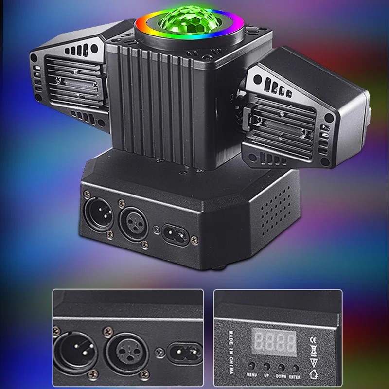 KTV Laser Light RGBW LED Moving Head Disco Stage Lighting Beam DMX512 Party DJ