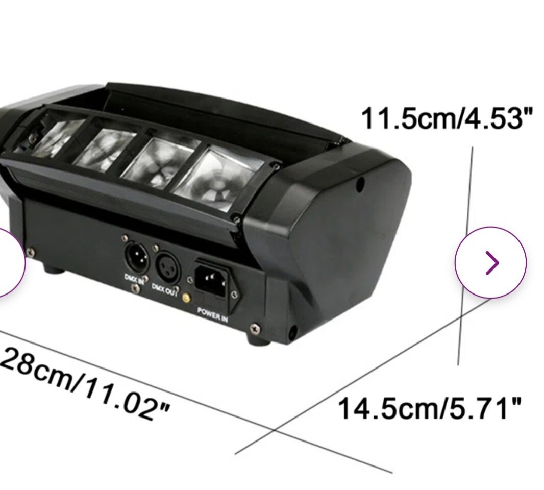 8 Beam Powerful Multicolor Led Professional Stage Light with Tilt Stand