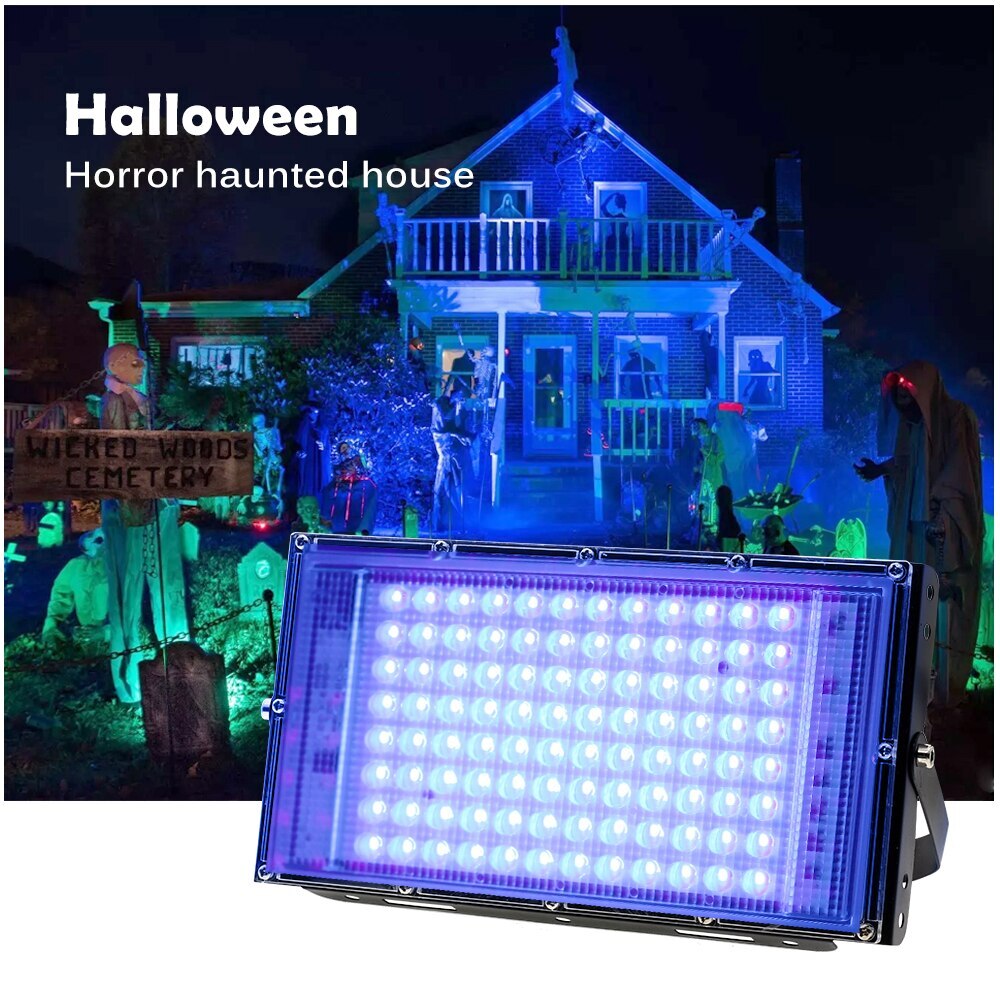AC110V/ 220V Blacklight UV Floodlight Ultraviolet Stage Lamp for Bar Dance Party