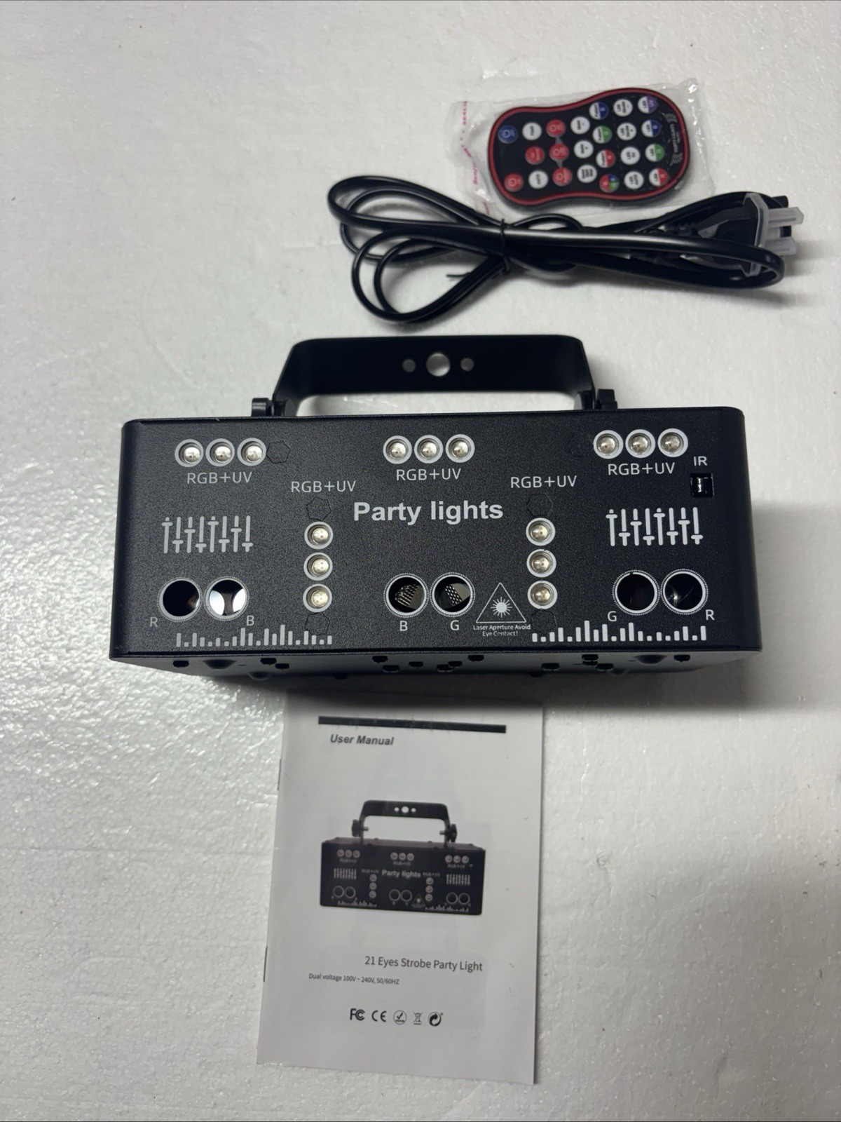 Proffessional DJ Lights 21 Lens RGB UV Disco Strobe Stage Lighting With Remote