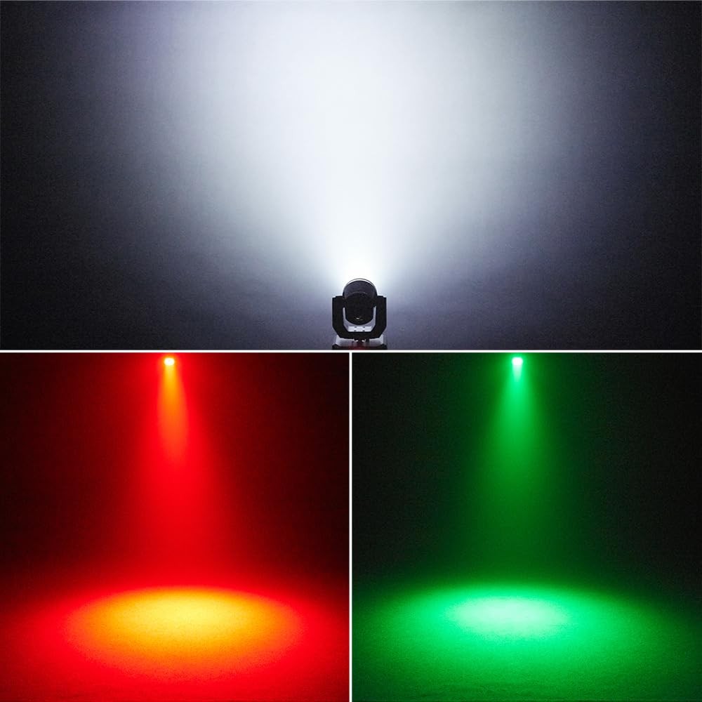 Mini Moving Head Lights, 30W Compact DJ Stage Lights with Remote