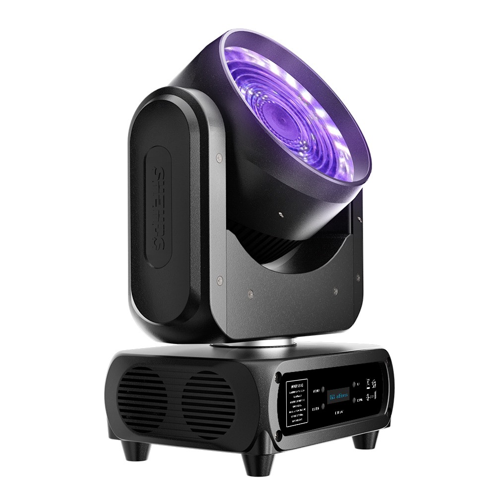 SHEHDS LED 120W Cool+Warm White Wash Spotlight DMX512 Moving Head Stage Lighting
