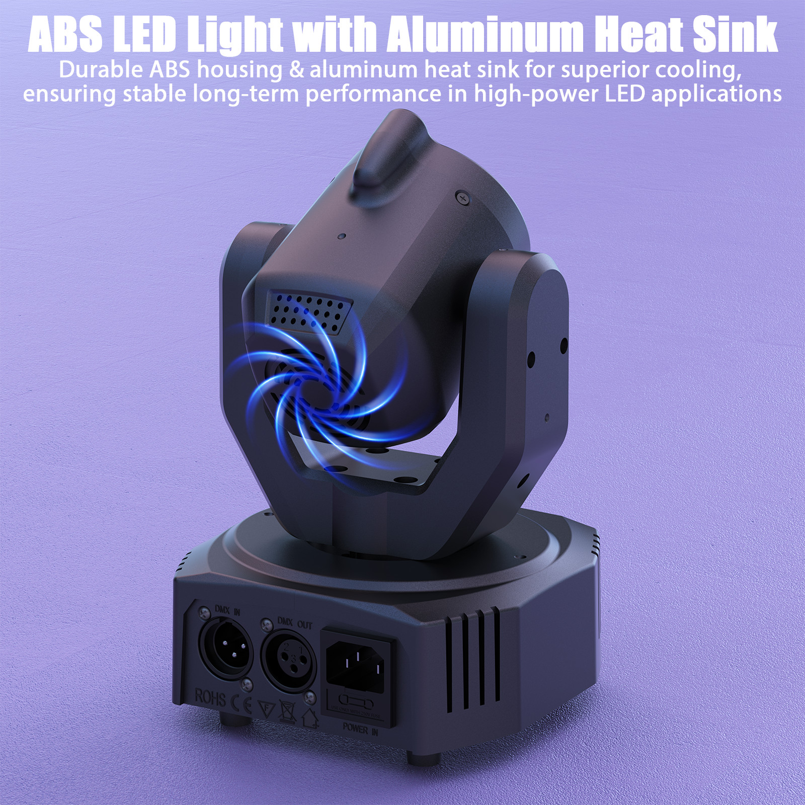 120W LED Moving Head LightBeam Multi Pattern Auto Sound Active Mode DMX Control