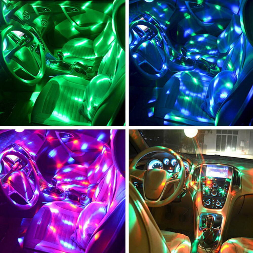 Rotating Laser Projector Stage Light LED RGB DJ Disco KTV Show Party USB Light