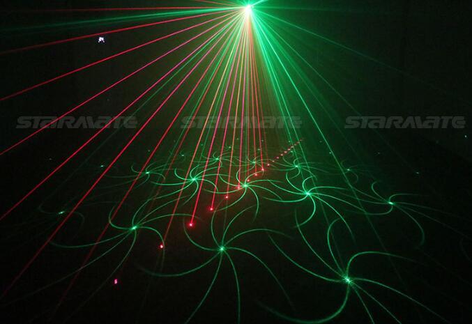 18 Gobos Remote Stage Lighting Red Green Laser BLUE LED DJ KTV Home Xmas Light