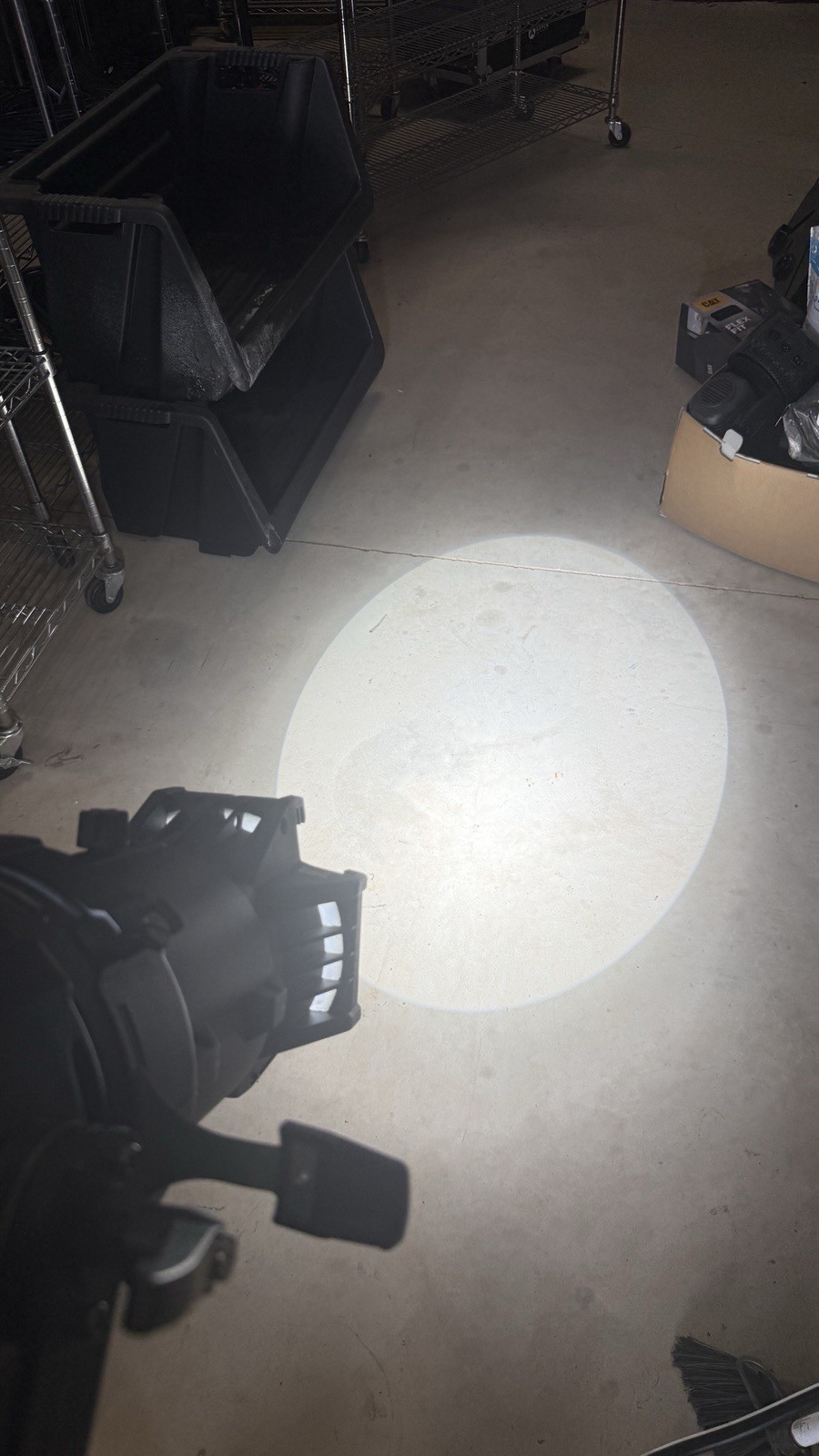 Elation CW Profile HP LED DMX White Spot Spotlight w/ Yoke Mount Bracket