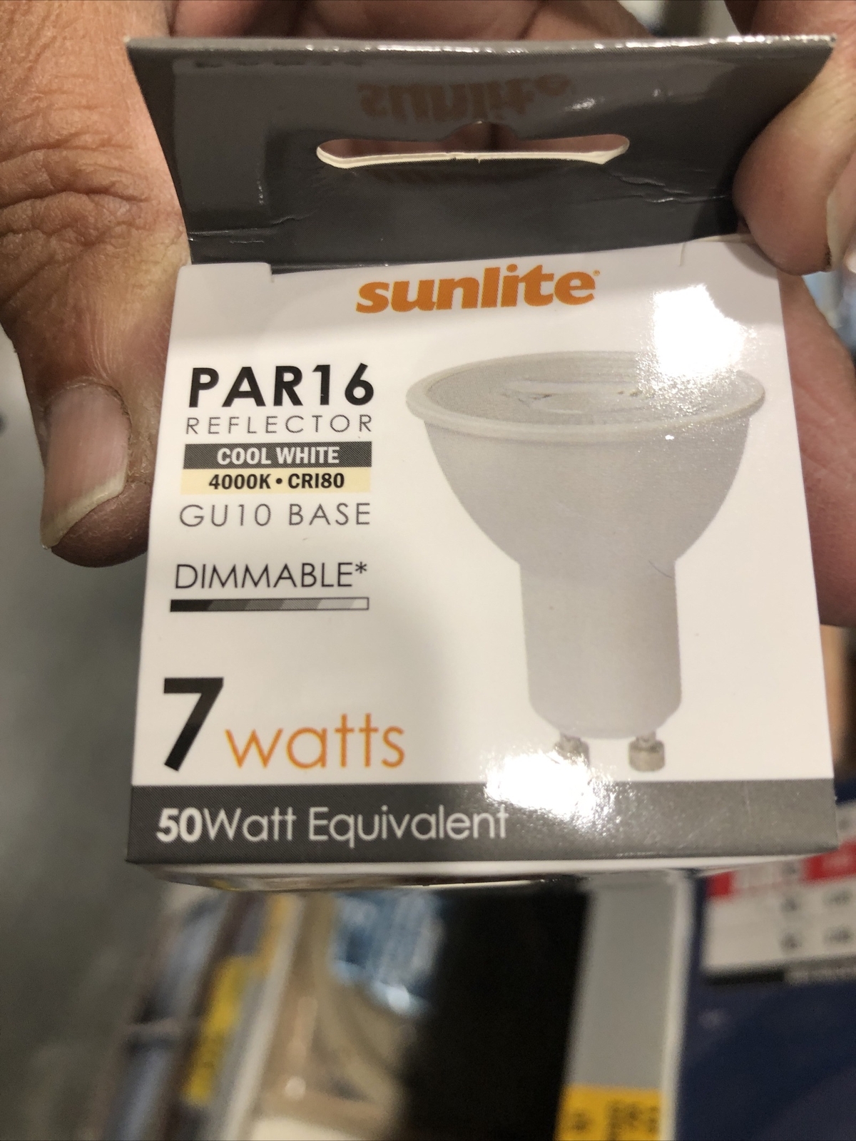 6 X PAR16 / LED / 7 W / GU10 40K Reflector Bulb GU10 Base 120V 80527
