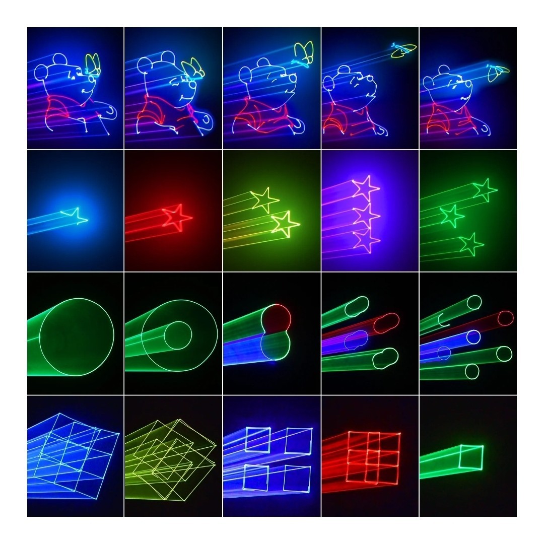 Ehaho L2600 3D RGB Laser Party Light DMX512 Sound Activated DJ Stage Remote