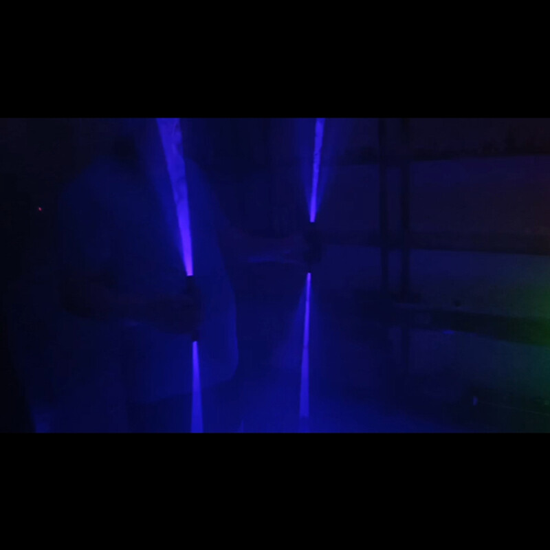 1x LED Red Green Blue Laser Sword Handheld Club Stage Lighting Show Disco Props
