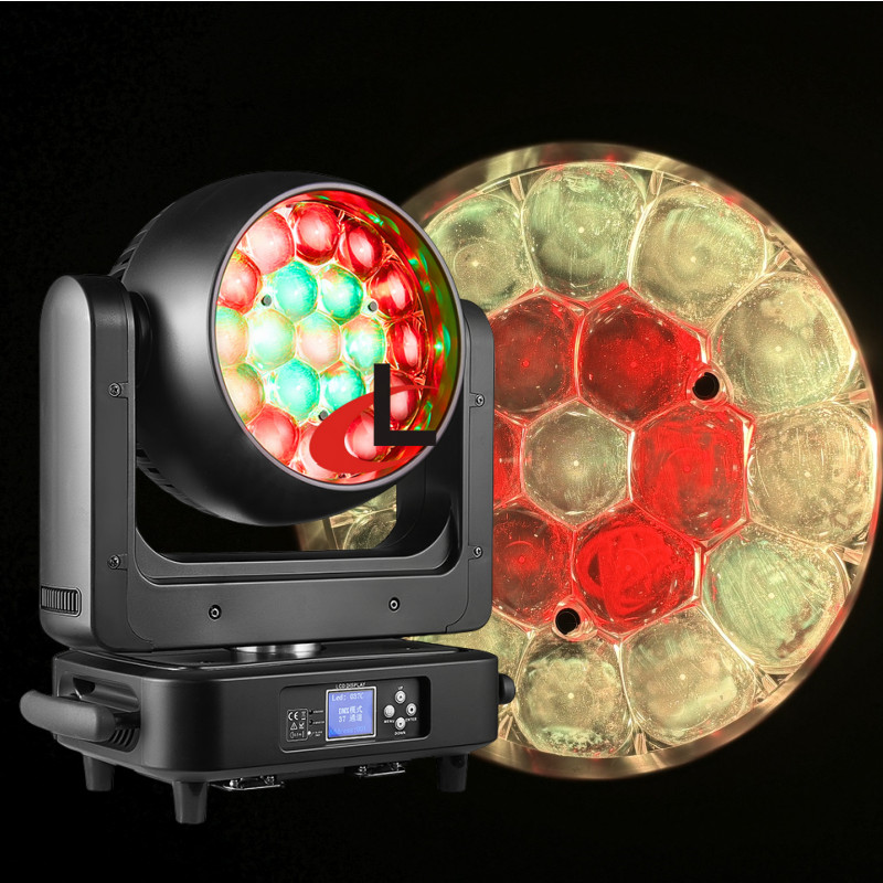 RGBW 4IN1 19X25w Dj Disco Stage Light 10-60DEGREE Zoom Wash Moving Head Lights