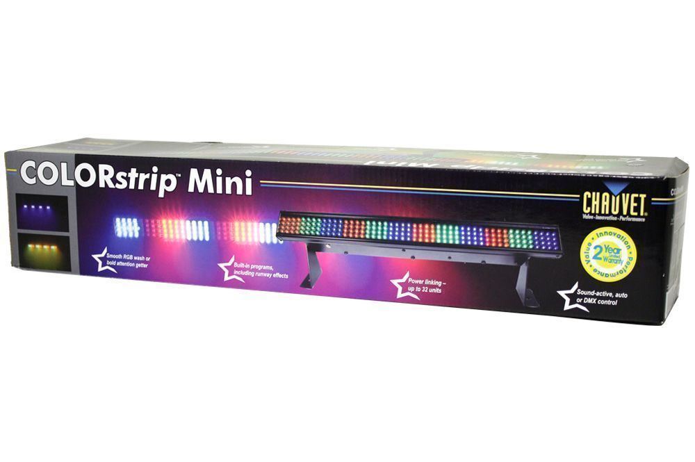 Chauvet COLORSTRIP MINI DMX LED Multi-Colored DJ Light Bar Effect Color Strip