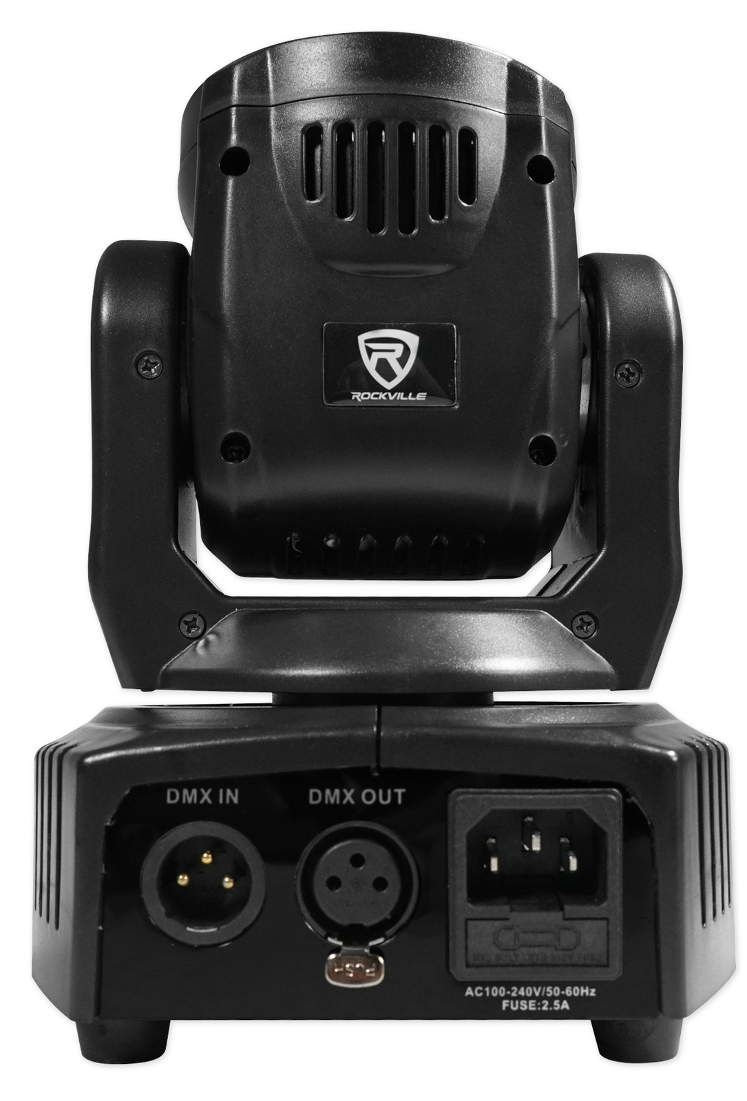 Rockville RockOn-7 40w RGBW Moving Head Wash DMX Stage Club Light+Remote