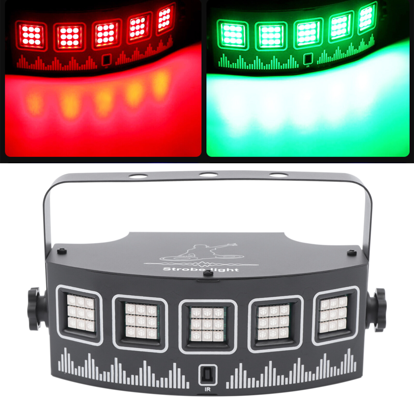 7-Color LED DJ Party Light with Remote Control & Sound Activation