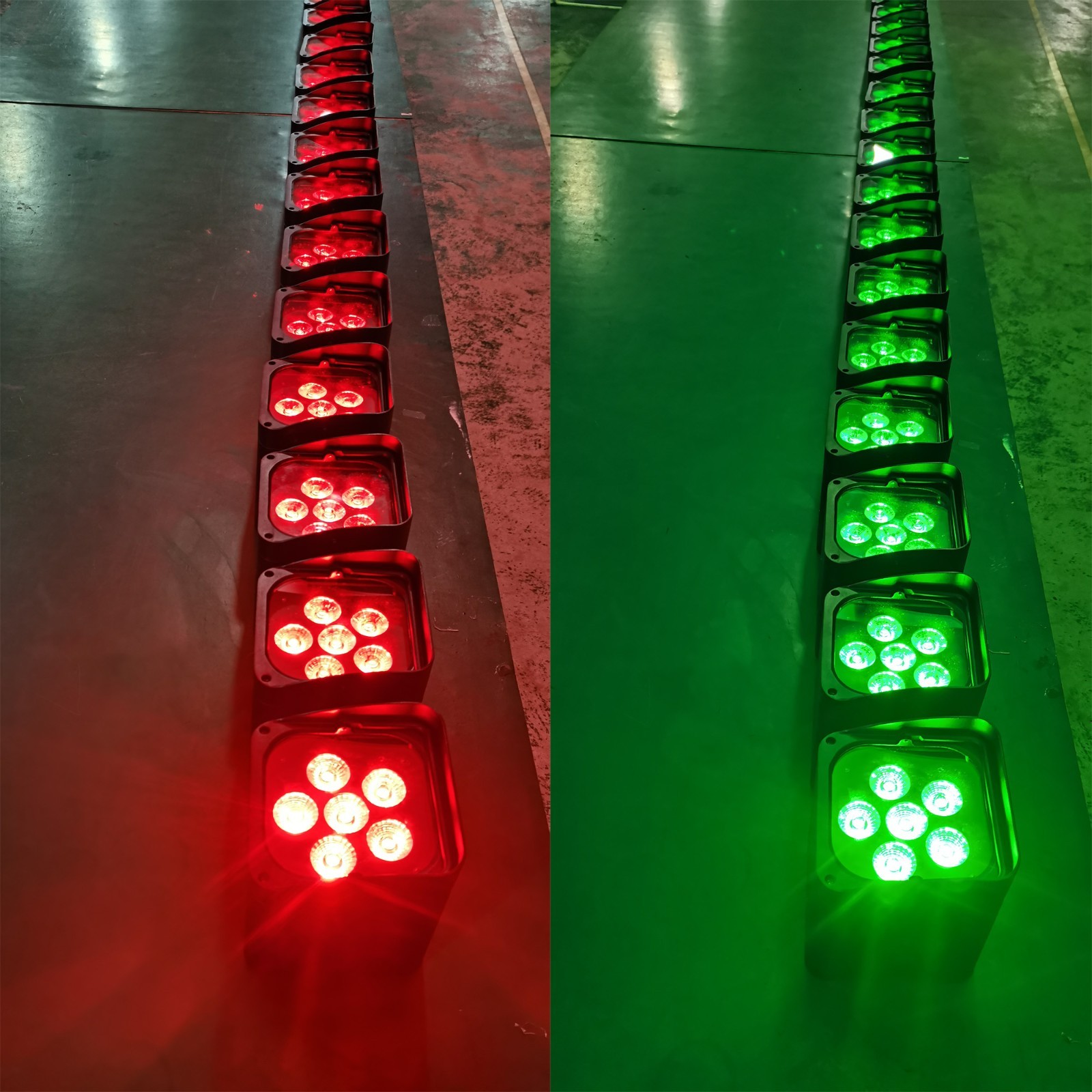 6x18W RGBWAUV 6 in 1 Wireless DMX Battery Power Wifi Led Par Light 1pc Pack