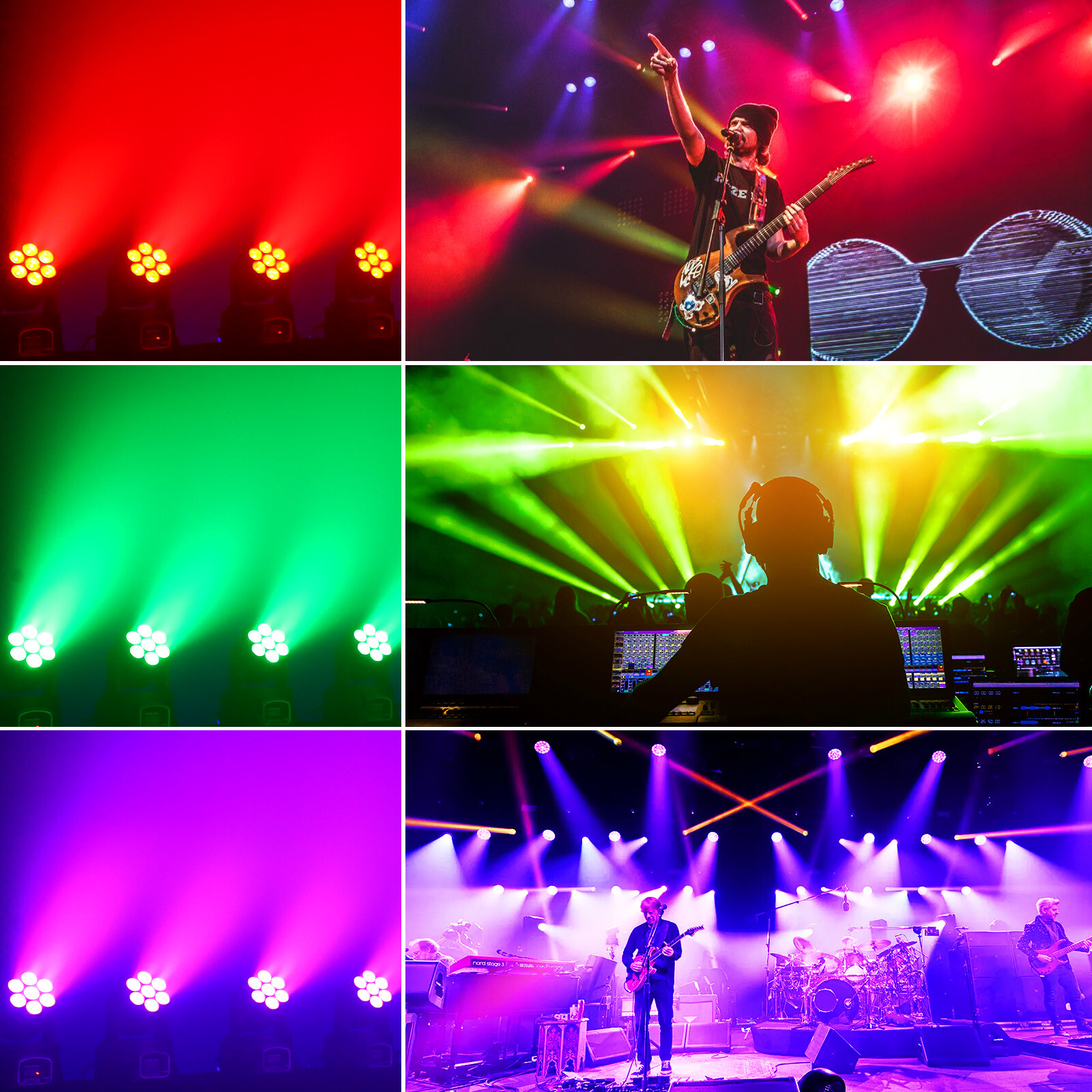 7x15W Moving Head Light RGBW 7 LED DMX Stage DJ Show Disco Light With Remote