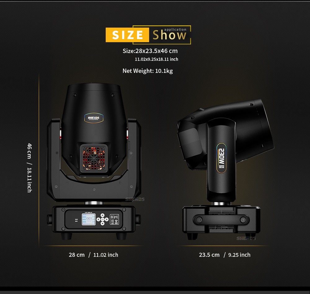 230W 7R/ 275W 10R / 350W 17R Beam Moving Head Light Disco Party Show Or Case