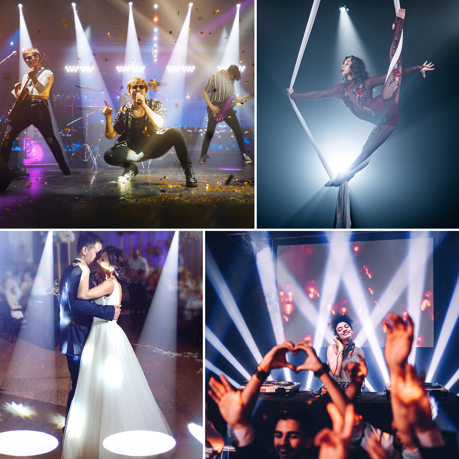 15W White LED Stage Light Spotlight Beam Pinspot Light KTV Disco Party Wedding
