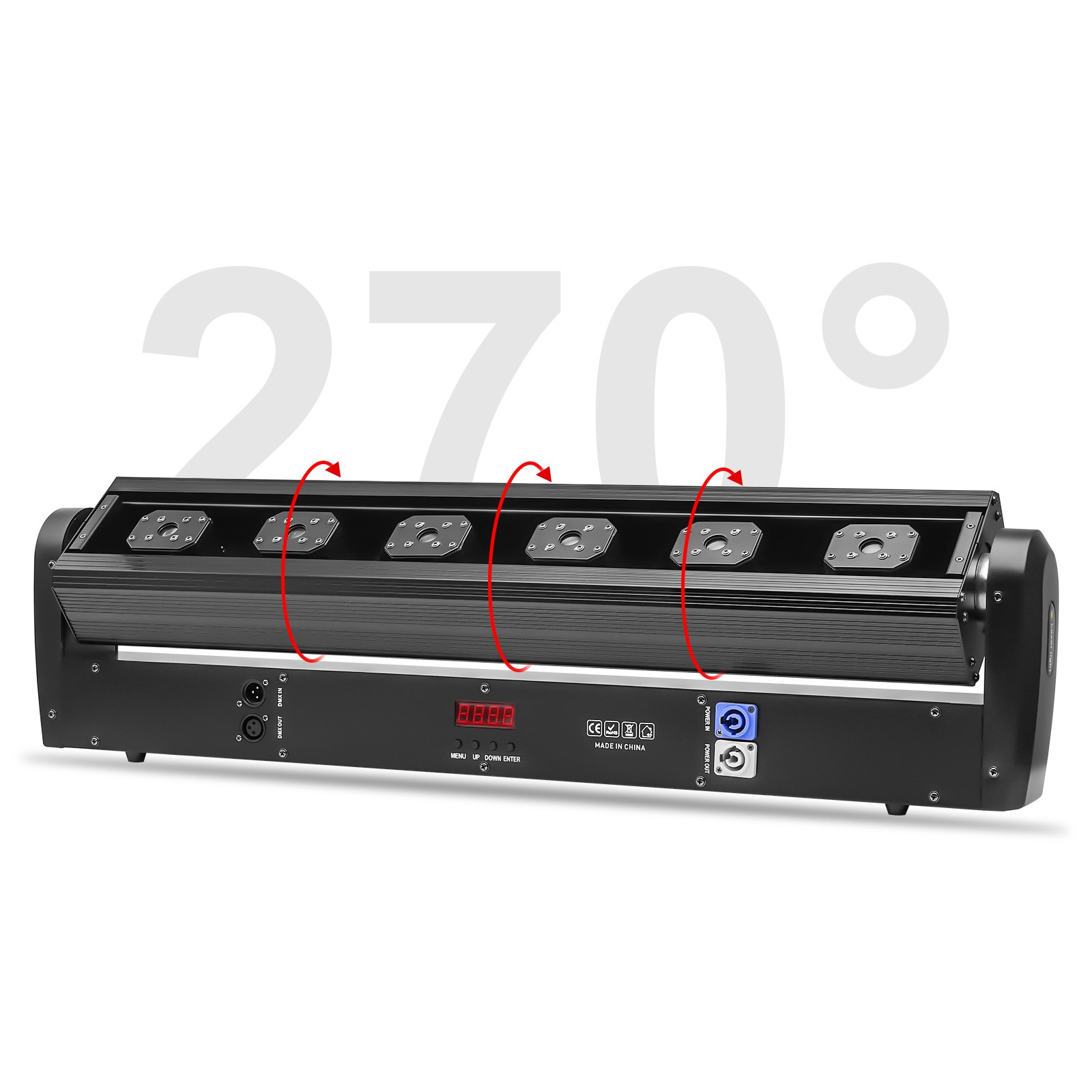 6x500mw 6 Eyes Red Laser Moving Head Light Beam Stage Lighting Disco Show Xmas